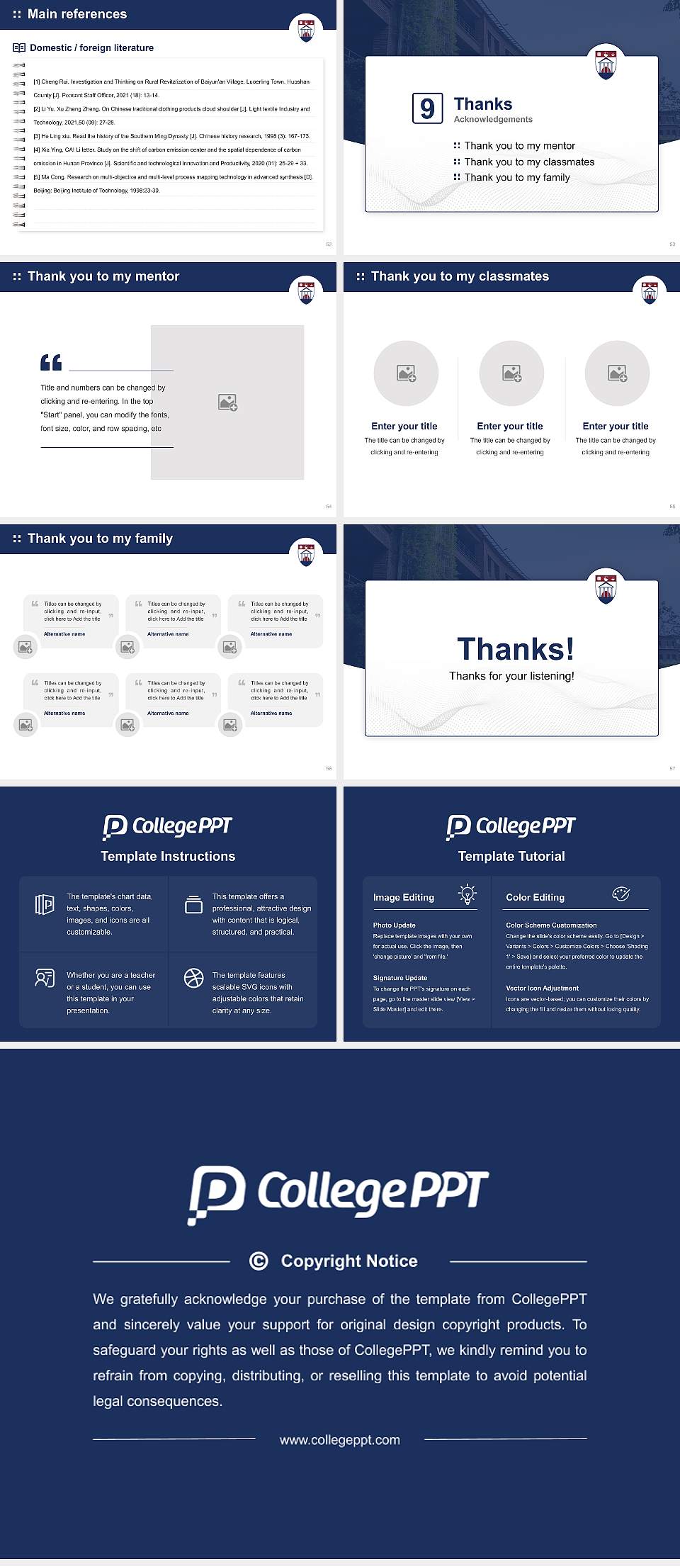 IILM University, Greater Noida Graduation Thesis Defense PPT Template4:3 ratio PPT effect preview image7