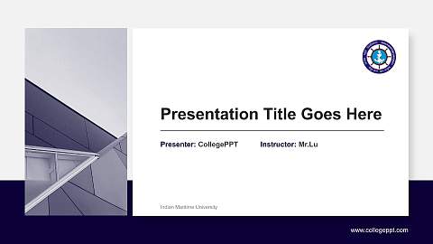 Indian Maritime University General Purpose PPT Template