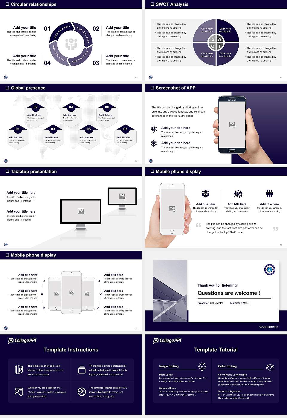 Indian Maritime University General Purpose PPT Template16:9 ratio PPT effect preview image5