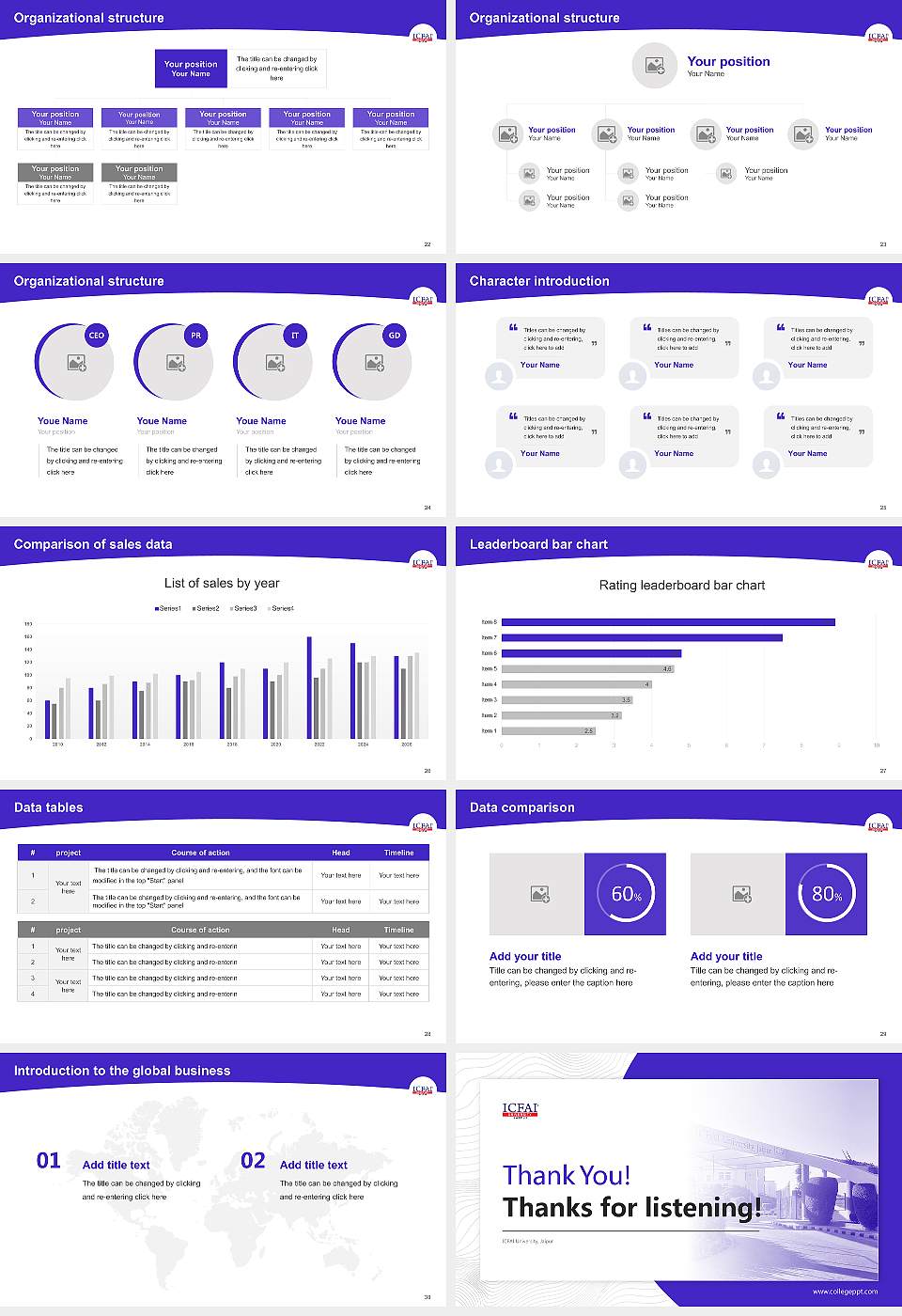 ICFAI University, Jaipur Academic Presentation/Research Findings Report PPT Template16:9 ratio PPT effect preview image4