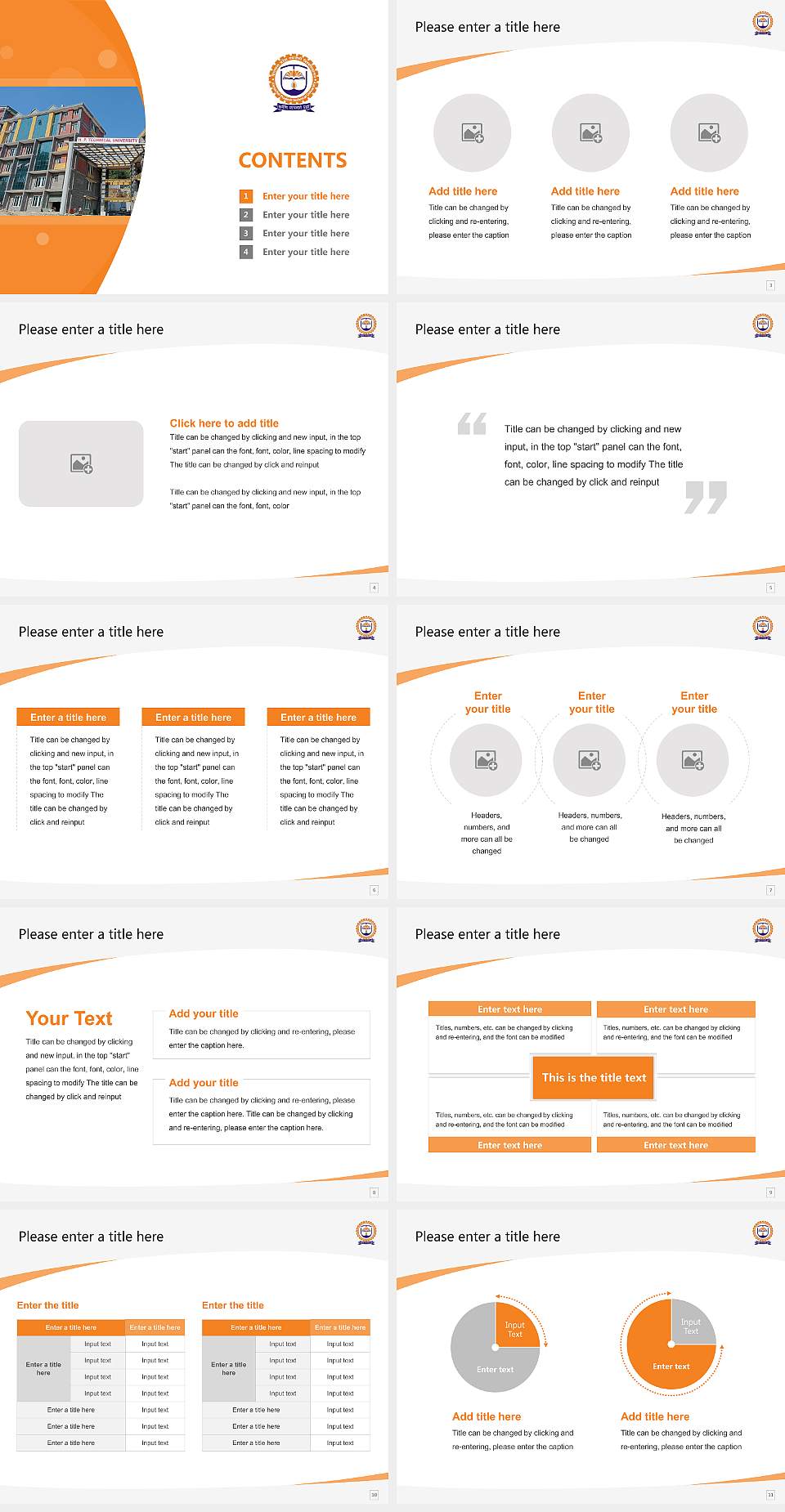 Himachal Pradesh Technical University Course/Courseware Creation PPT Template4:3 ratio PPT effect preview image2
