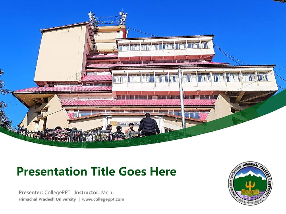 Himachal Pradesh University Course/Courseware Creation PPT Template4:3 ratio PPT effect preview image5
