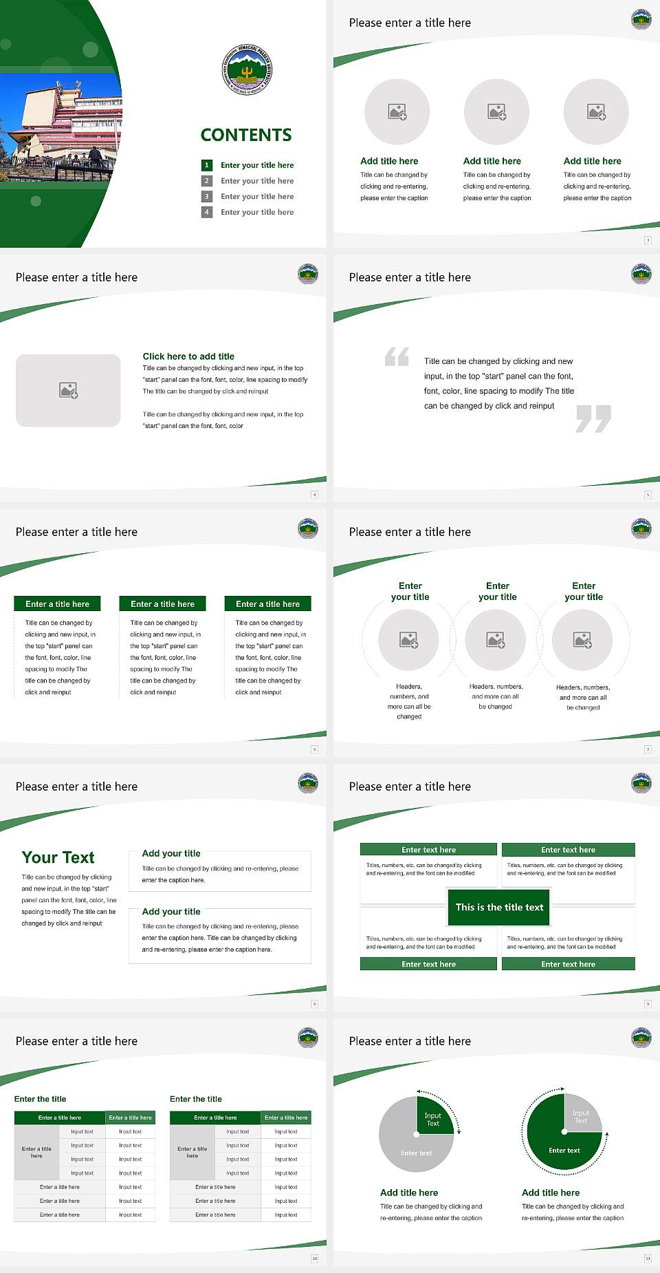 Himachal Pradesh University Course/Courseware Creation PPT Template4:3 ratio PPT effect preview image2