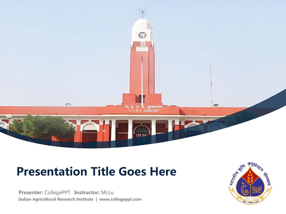 Indian Agricultural Research Institute Course/Courseware Creation PPT Template4:3 ratio PPT effect preview image5