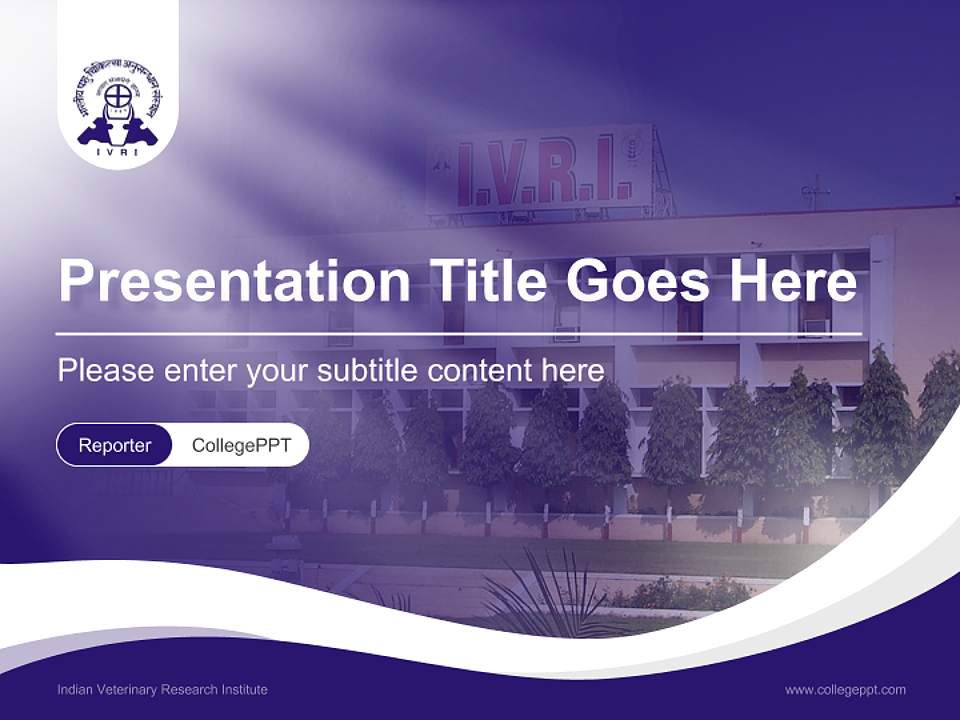 Indian Veterinary Research Institute Lecture Sharing and Networking Event PPT Template4:3 ratio PPT effect preview image4