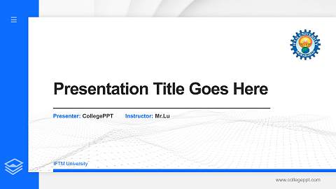 IFTM University Thesis Proposal/Graduation Defense PPT Template