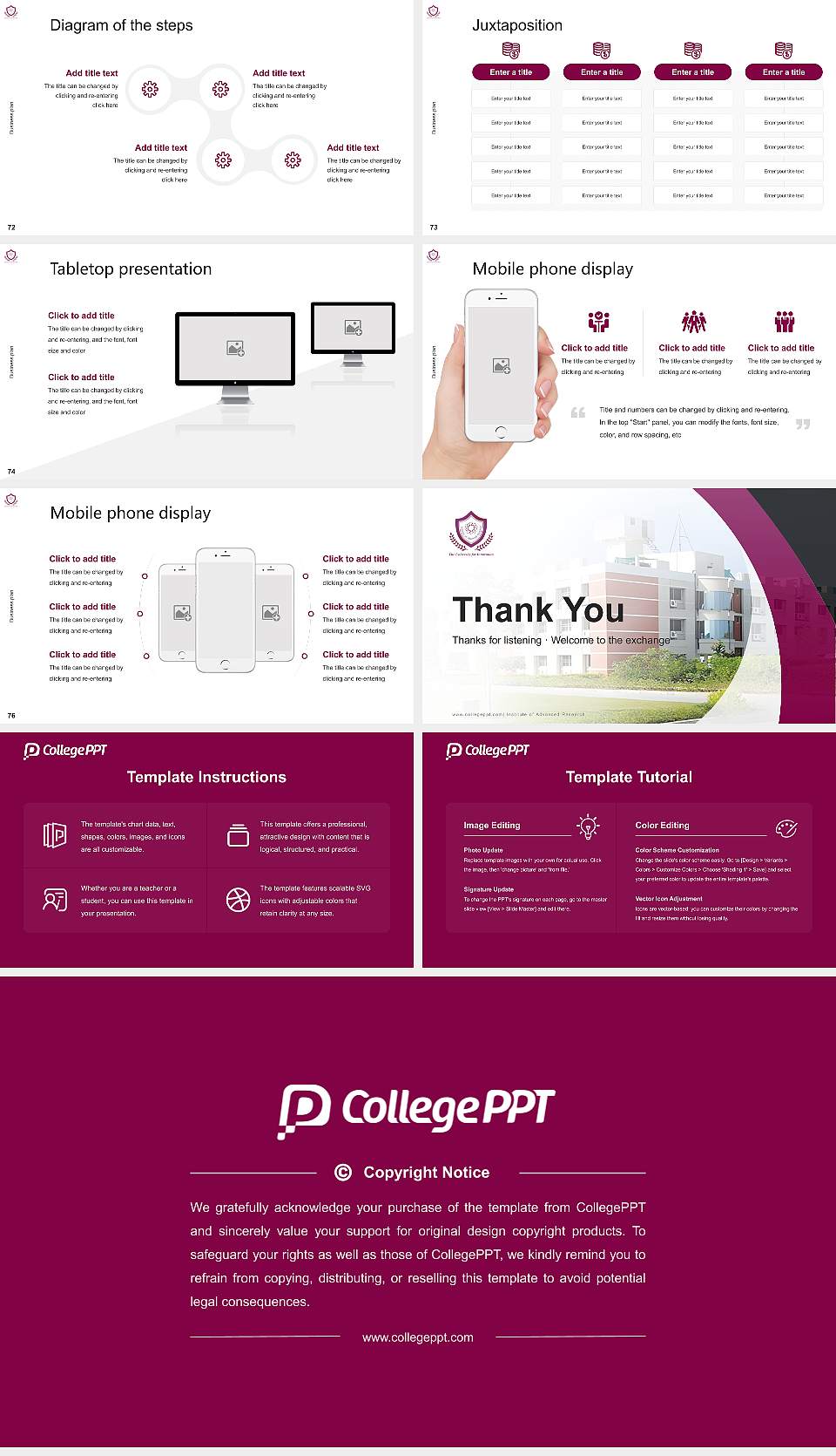 Institute of Advanced Research Competition/Entrepreneurship Contest PPT Template16:9 ratio PPT effect preview image9