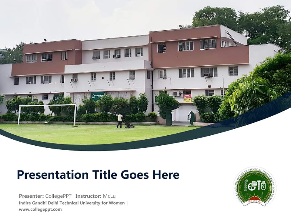 Indira Gandhi Delhi Technical University for Women Course/Courseware Creation PPT Template4:3 ratio PPT effect preview image5