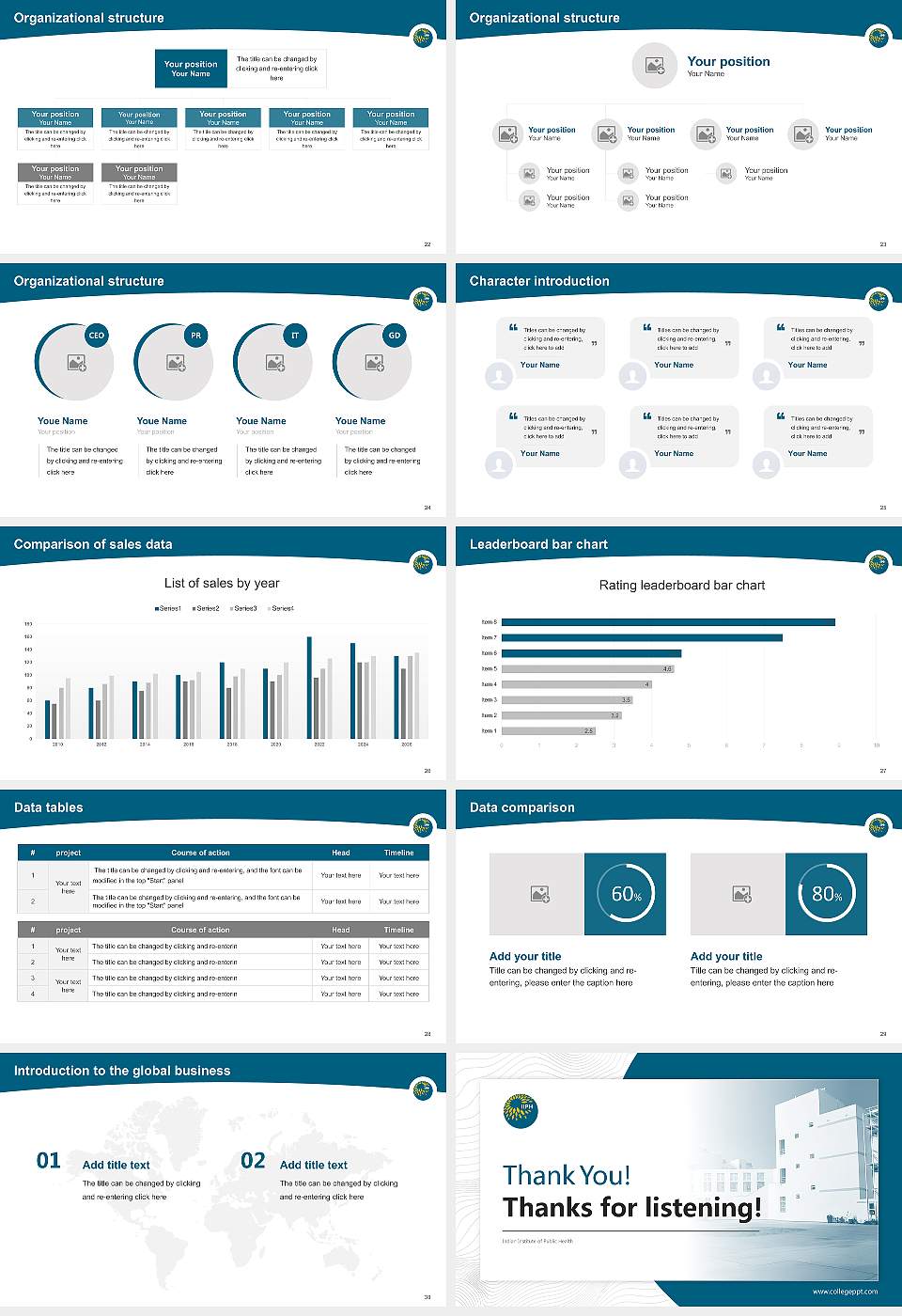 Indian Institute of Public Health Academic Presentation/Research Findings Report PPT Template16:9 ratio PPT effect preview image4