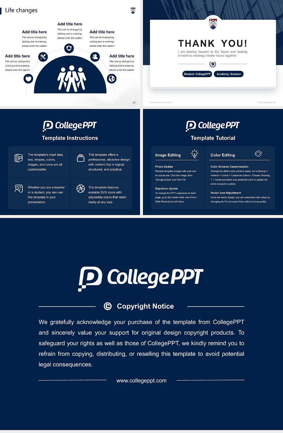 IILM University, Gurugram National Scholarship Defense PPT Template4:3 ratio PPT effect preview image4