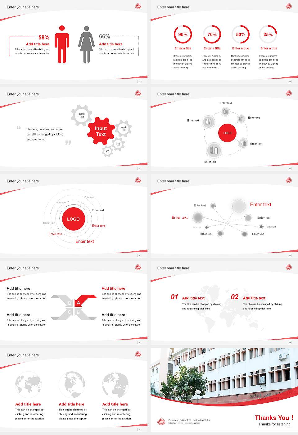 Indian Law Institute Course/Courseware Creation PPT Template16:9 ratio PPT effect preview image4