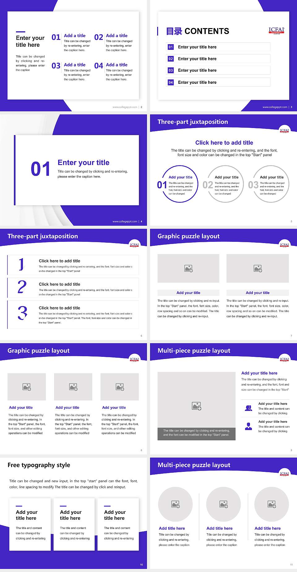 ICFAI University, Jaipur Academic Presentation/Research Findings Report PPT Template4:3 ratio PPT effect preview image2
