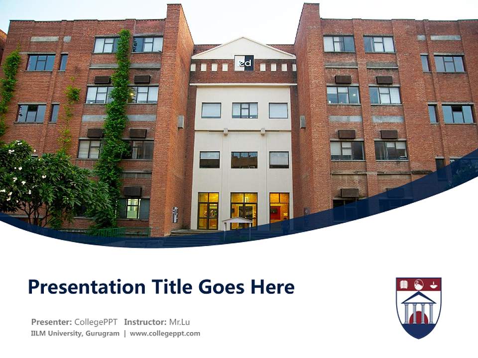 IILM University, Gurugram Course/Courseware Creation PPT Template4:3 ratio PPT effect preview image5
