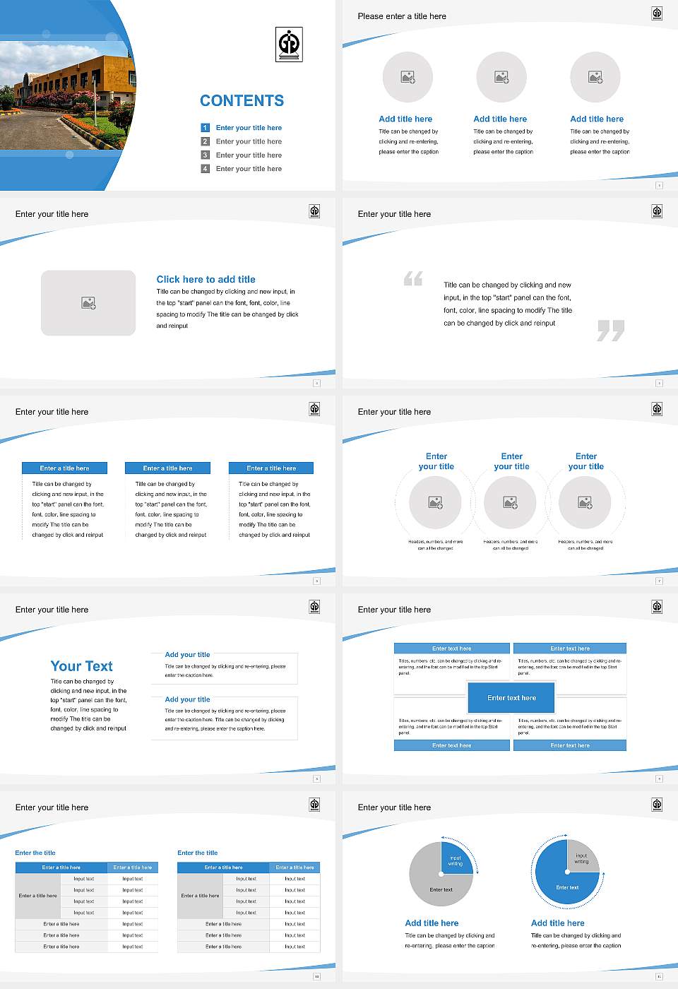 Indira Gandhi Institute of Development Research Course/Courseware Creation PPT Template16:9 ratio PPT effect preview image2