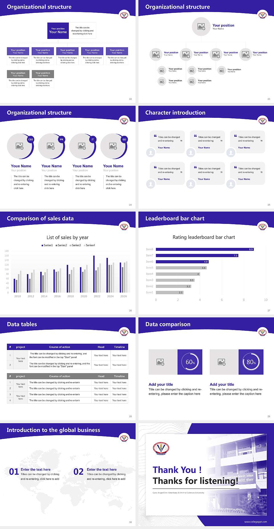 Guru Angad Dev Veterinary & Animal Sciences University Academic Presentation/Research Findings Report PPT Template4:3 ratio PPT effect preview image4