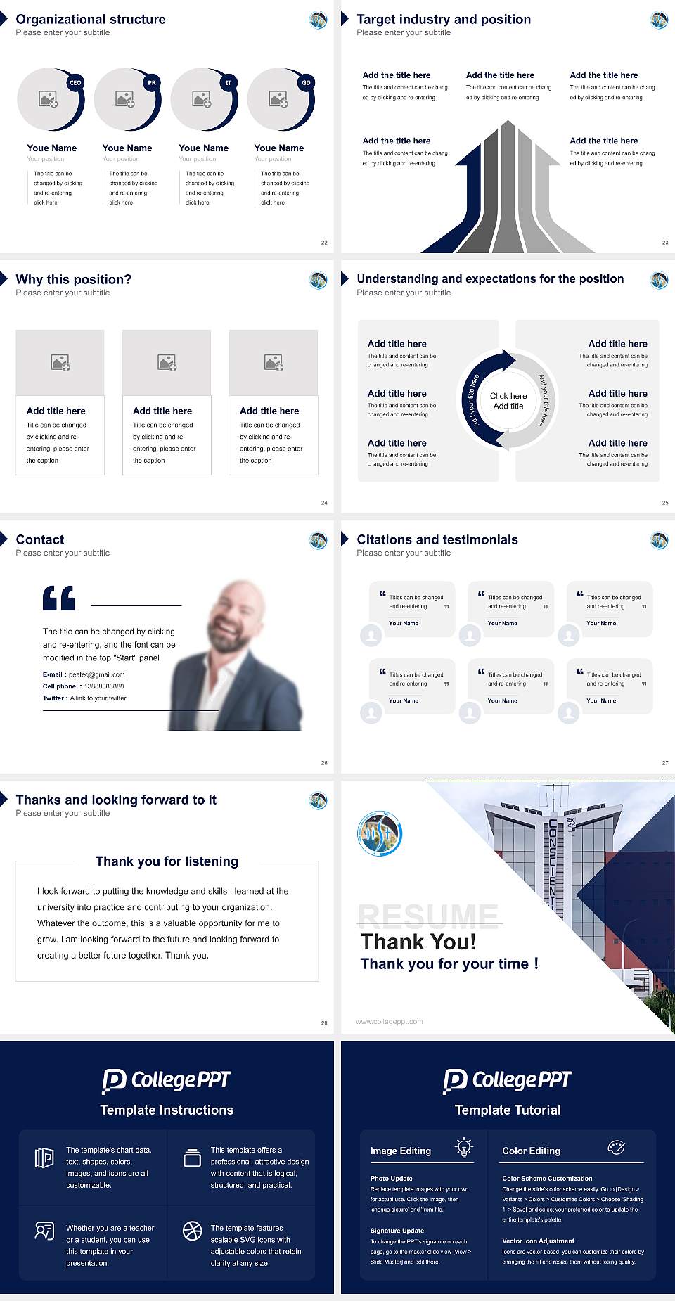 Indian Institute of Space Science and Technology Resume PPT Template4:3 ratio PPT effect preview image4