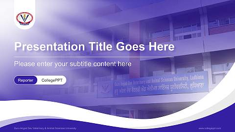 Guru Angad Dev Veterinary & Animal Sciences University Lecture Sharing and Networking Event PPT Template