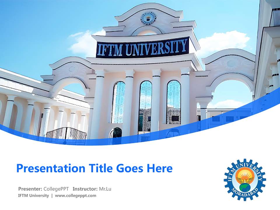 IFTM University Course/Courseware Creation PPT Template4:3 ratio PPT effect preview image5