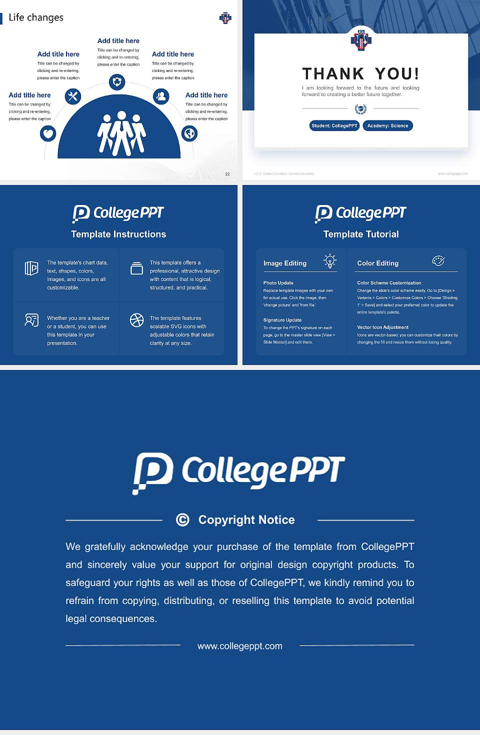 I.E.C. (India Education Centre) University National Scholarship Defense PPT Template4:3 ratio PPT effect preview image4