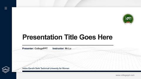 Indira Gandhi Delhi Technical University for Women Thesis Proposal/Graduation Defense PPT Template
