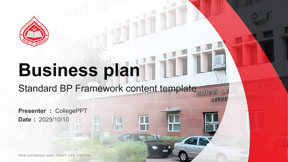 Indian Law Institute Competition/Entrepreneurship Contest PPT Template16:9 ratio PPT effect preview image