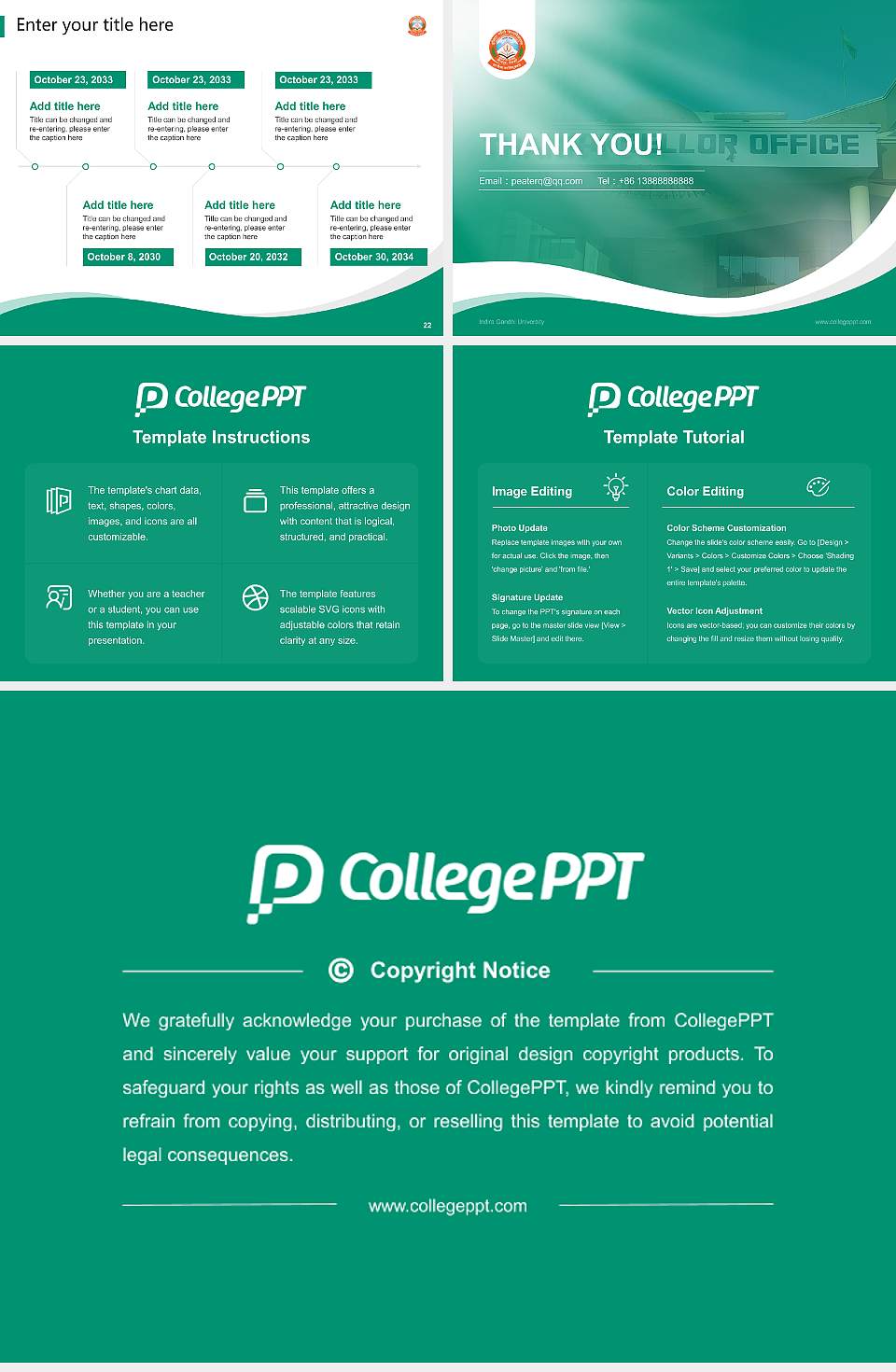 Indira Gandhi University Lecture Sharing and Networking Event PPT Template4:3 ratio PPT effect preview image4
