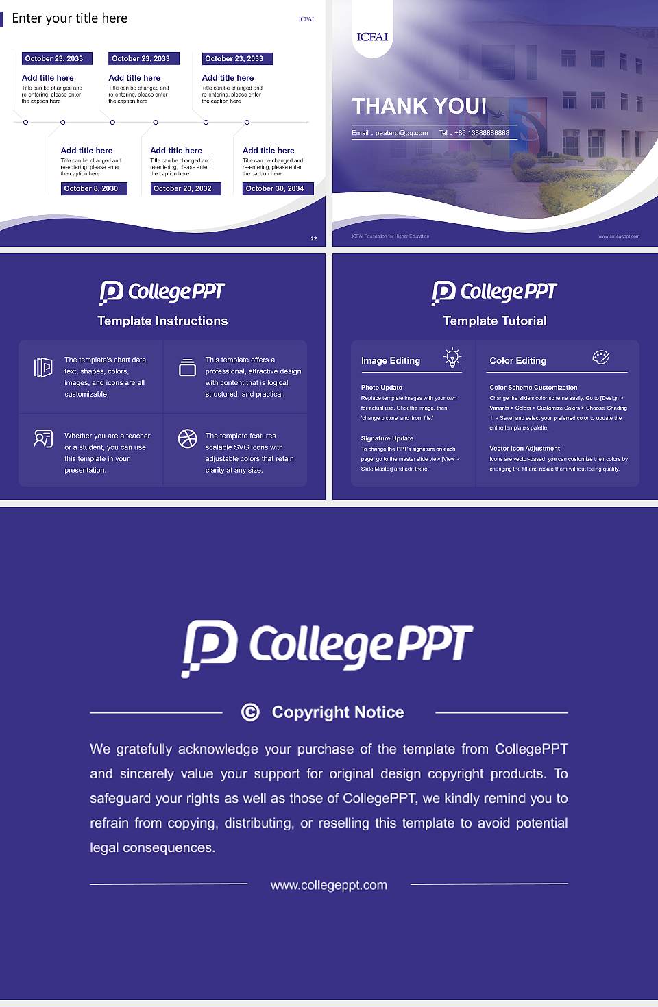 ICFAI Foundation for Higher Education Lecture Sharing and Networking Event PPT Template4:3 ratio PPT effect preview image4