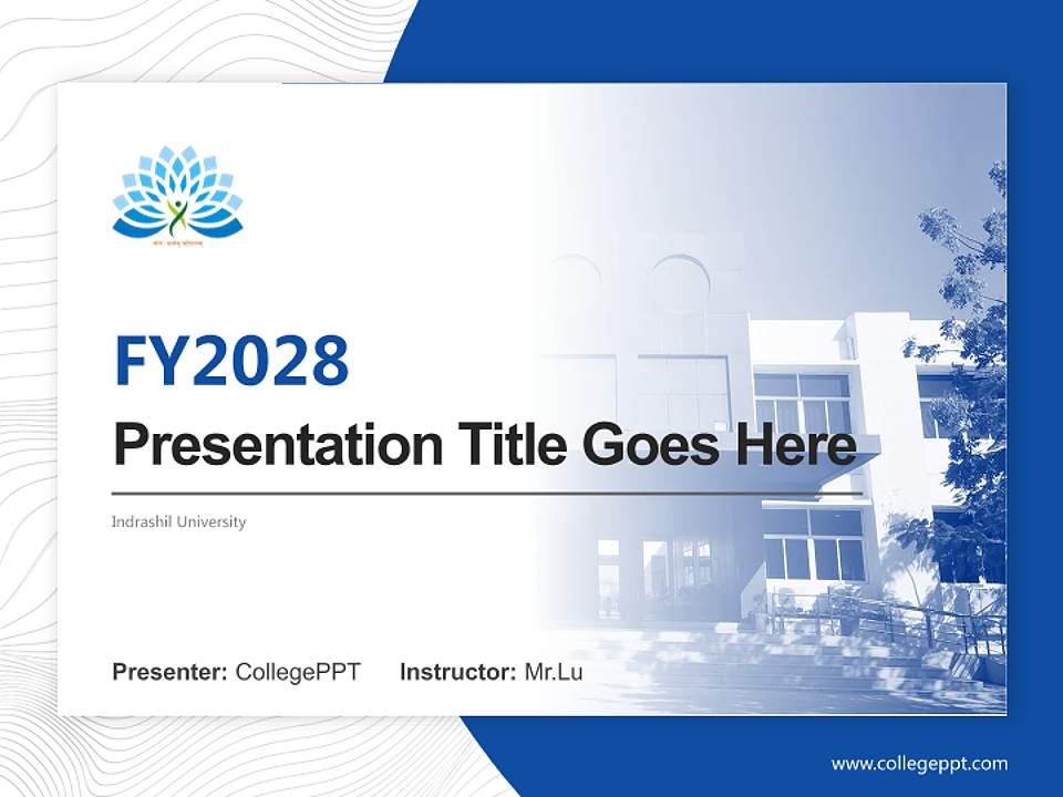 Indrashil University Academic Presentation/Research Findings Report PPT Template4:3 ratio PPT effect preview image5