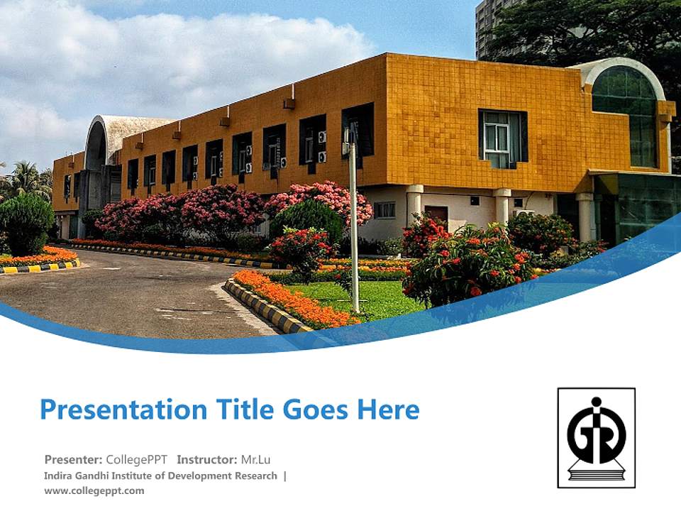 Indira Gandhi Institute of Development Research Course/Courseware Creation PPT Template4:3 ratio PPT effect preview image5