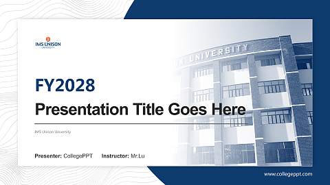IMS Unison University Academic Presentation/Research Findings Report PPT Template