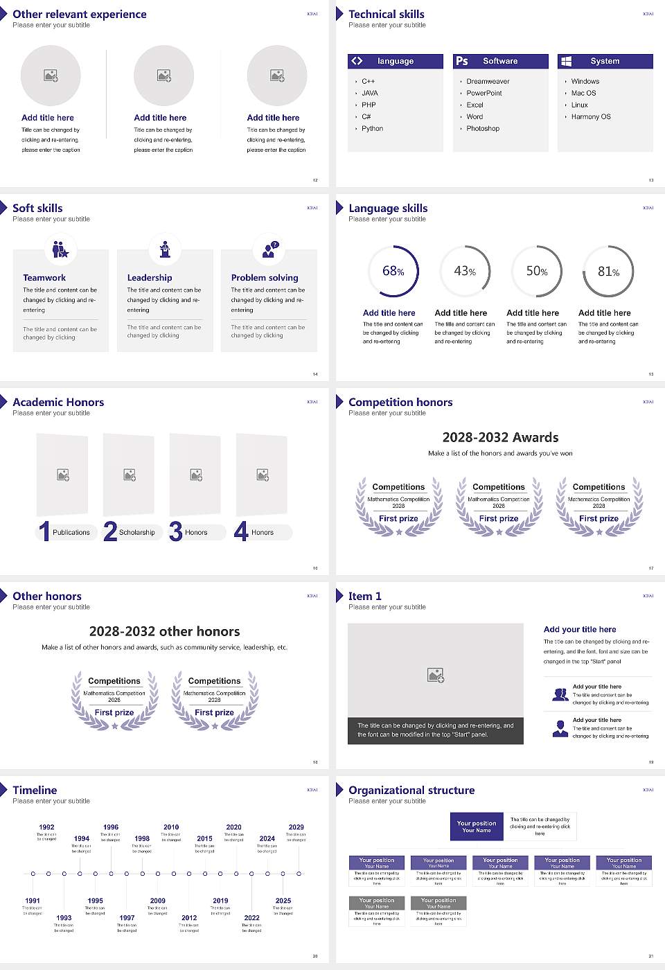 ICFAI Foundation for Higher Education Resume PPT Template16:9 ratio PPT effect preview image3