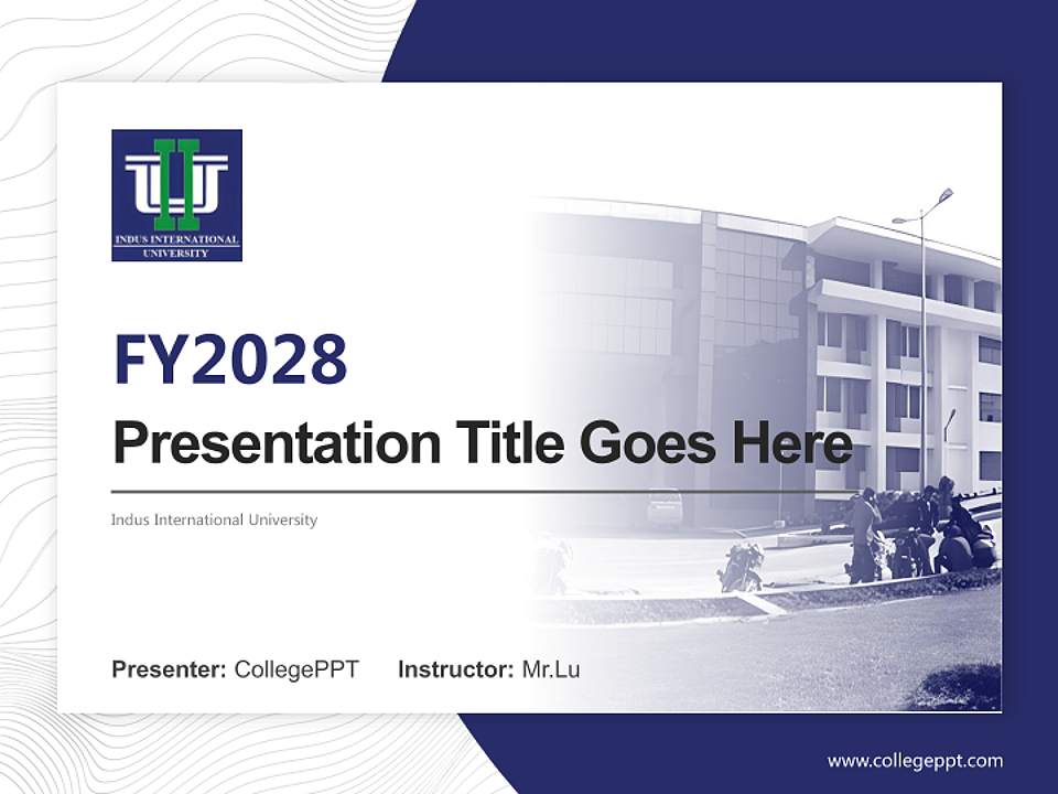 Indus International University Academic Presentation/Research Findings Report PPT Template4:3 ratio PPT effect preview image5