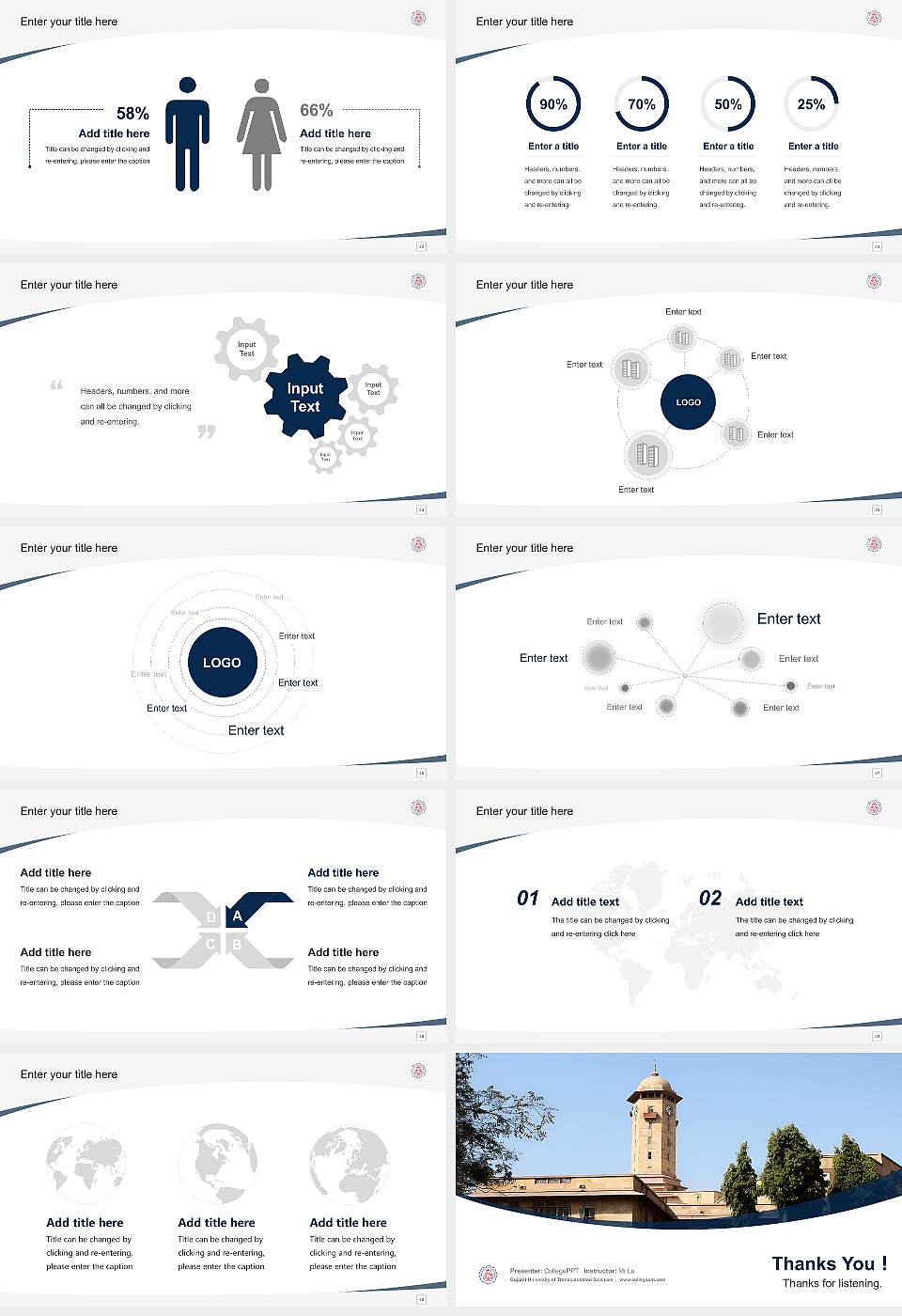 Gujarat University of Transplantation Sciences Course/Courseware Creation PPT Template16:9 ratio PPT effect preview image4