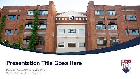 IILM University, Gurugram Course/Courseware Creation PPT Template