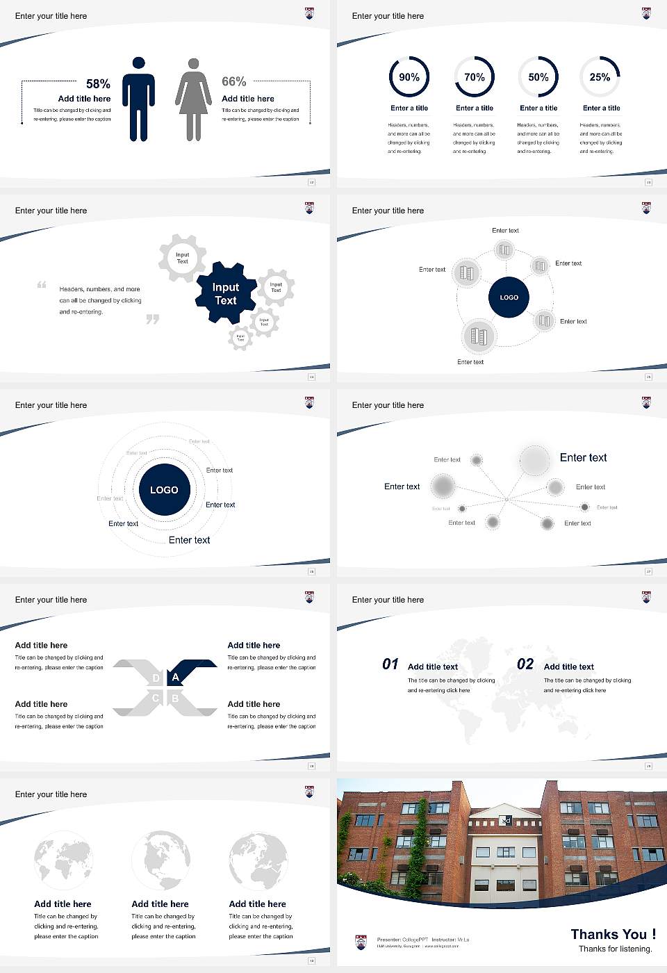 IILM University, Gurugram Course/Courseware Creation PPT Template16:9 ratio PPT effect preview image4