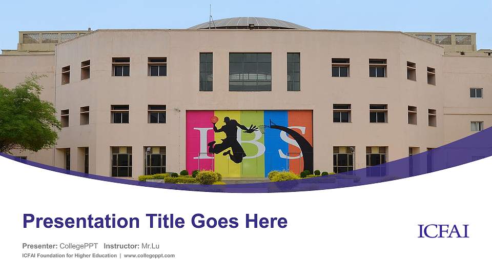 ICFAI Foundation for Higher Education Course/Courseware Creation PPT Template16:9 ratio PPT effect preview image