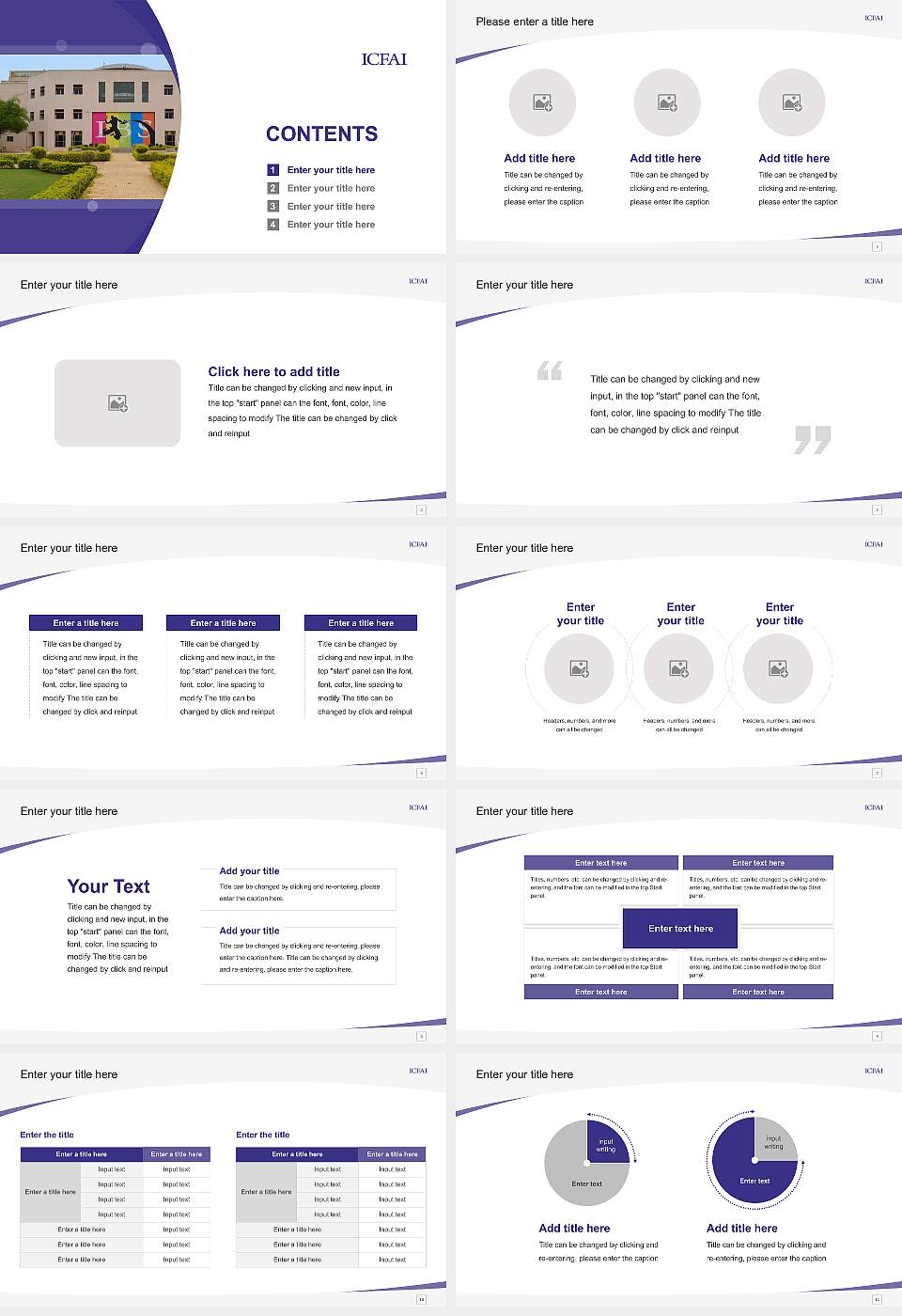 ICFAI Foundation for Higher Education Course/Courseware Creation PPT Template16:9 ratio PPT effect preview image2