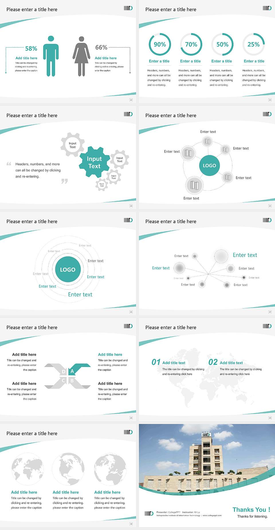 Indraprastha Institute of Information Technology Course/Courseware Creation PPT Template4:3 ratio PPT effect preview image4