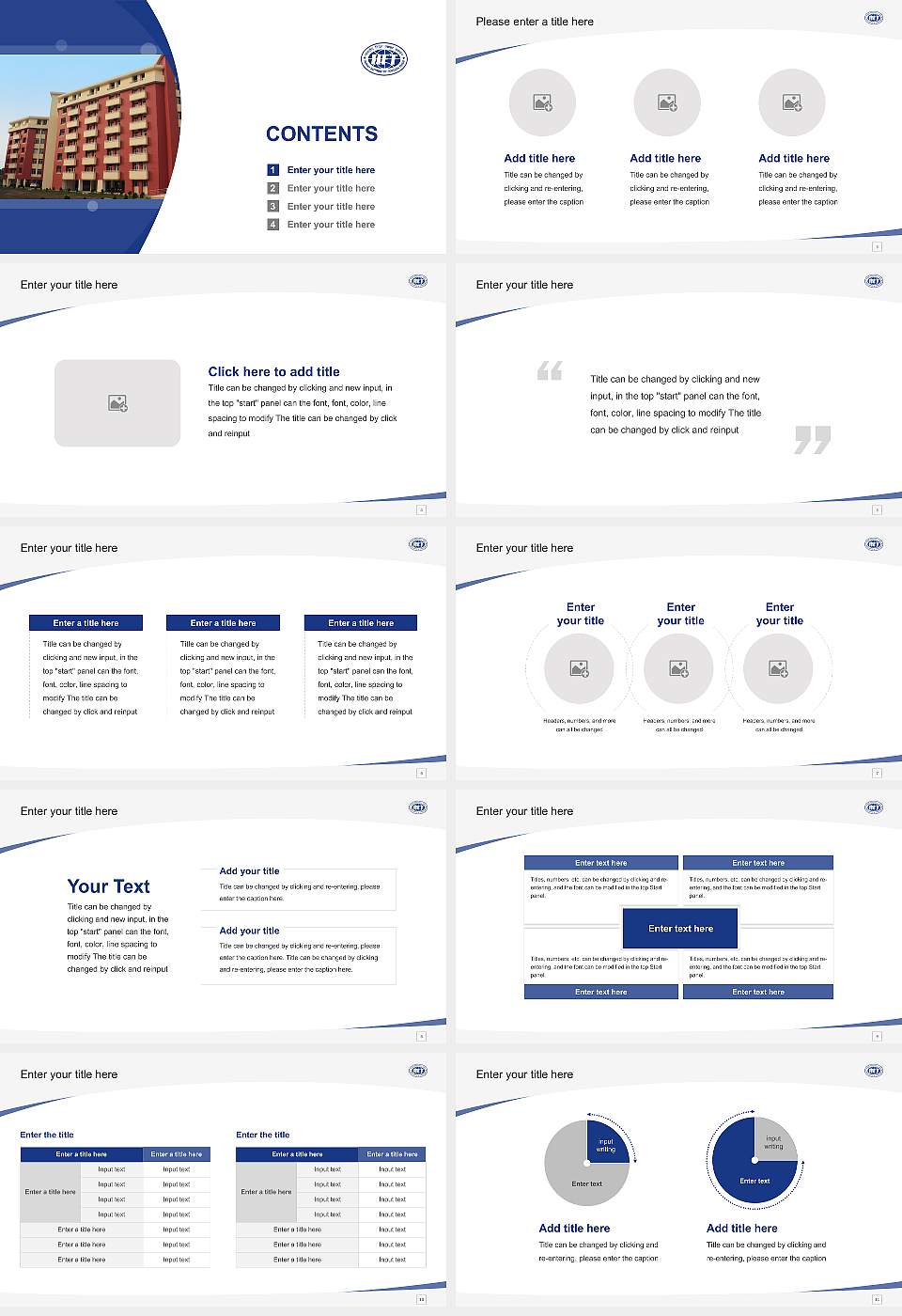 Indian Institute of Foreign Trade Course/Courseware Creation PPT Template16:9 ratio PPT effect preview image2