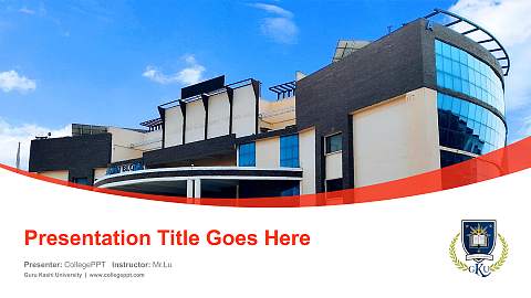 Guru Kashi University Course/Courseware Creation PPT Template