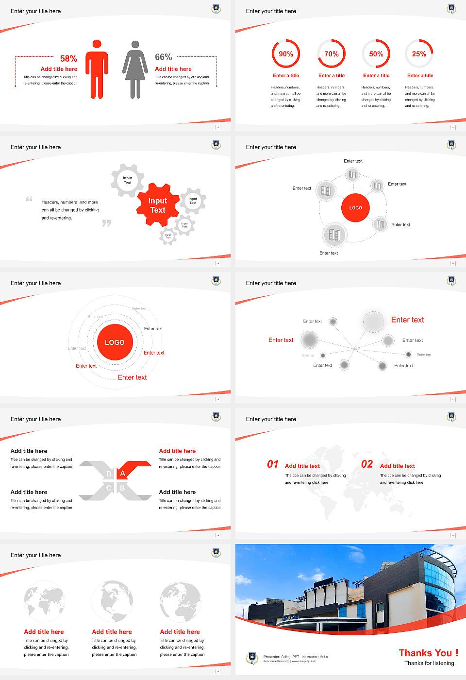 Guru Kashi University Course/Courseware Creation PPT Template16:9 ratio PPT effect preview image4