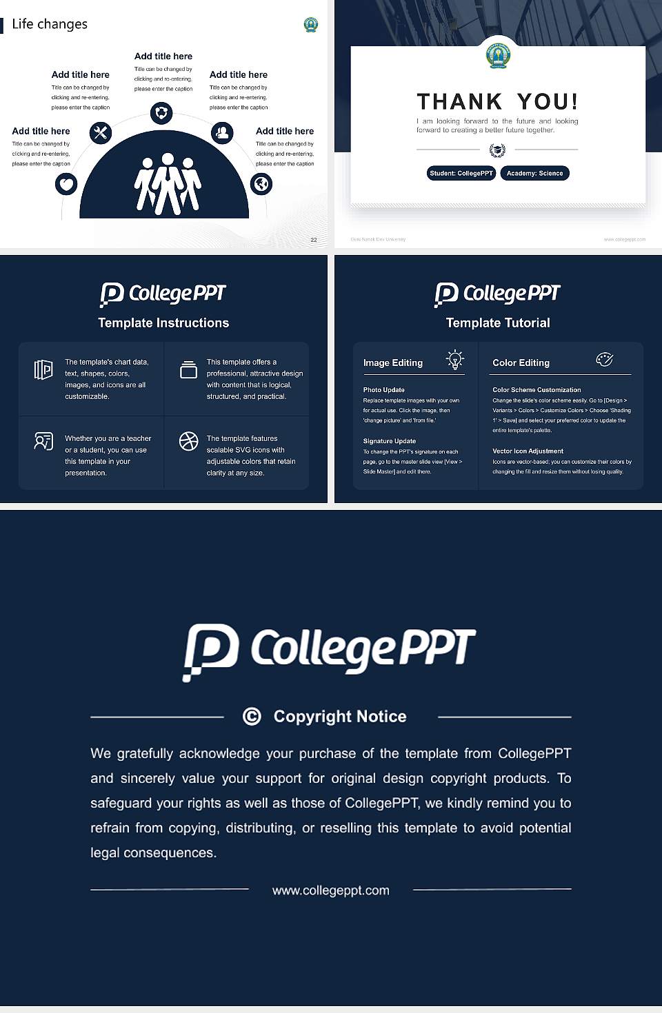 Guru Nanak Dev University National Scholarship Defense PPT Template4:3 ratio PPT effect preview image4