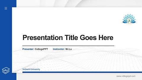 Indrashil University Thesis Proposal/Graduation Defense PPT Template