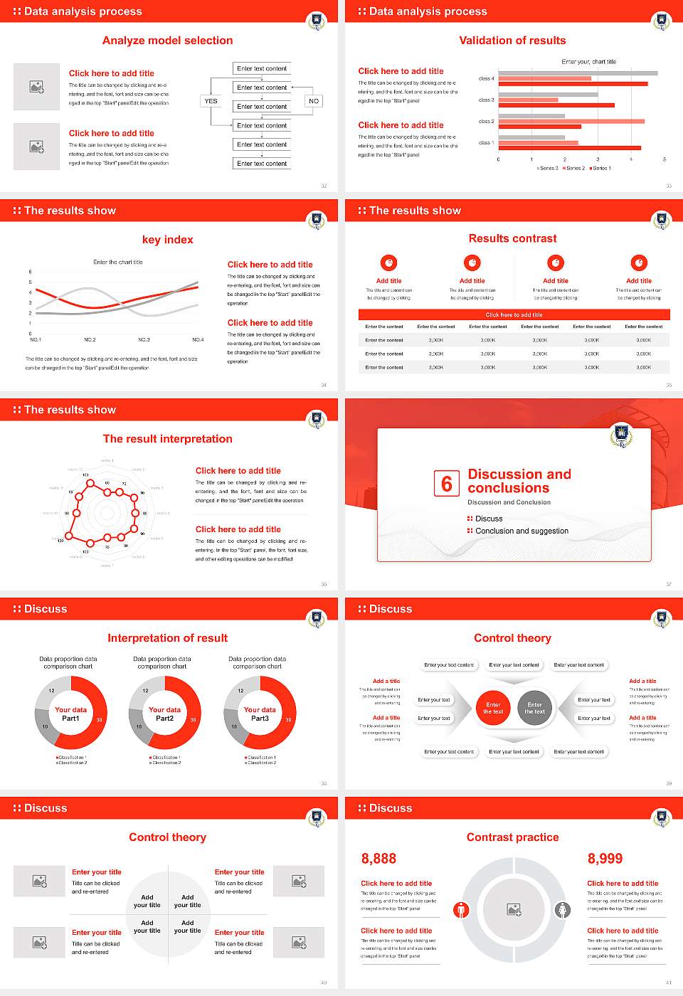 Guru Kashi University Graduation Thesis Defense PPT Template16:9 ratio PPT effect preview image5