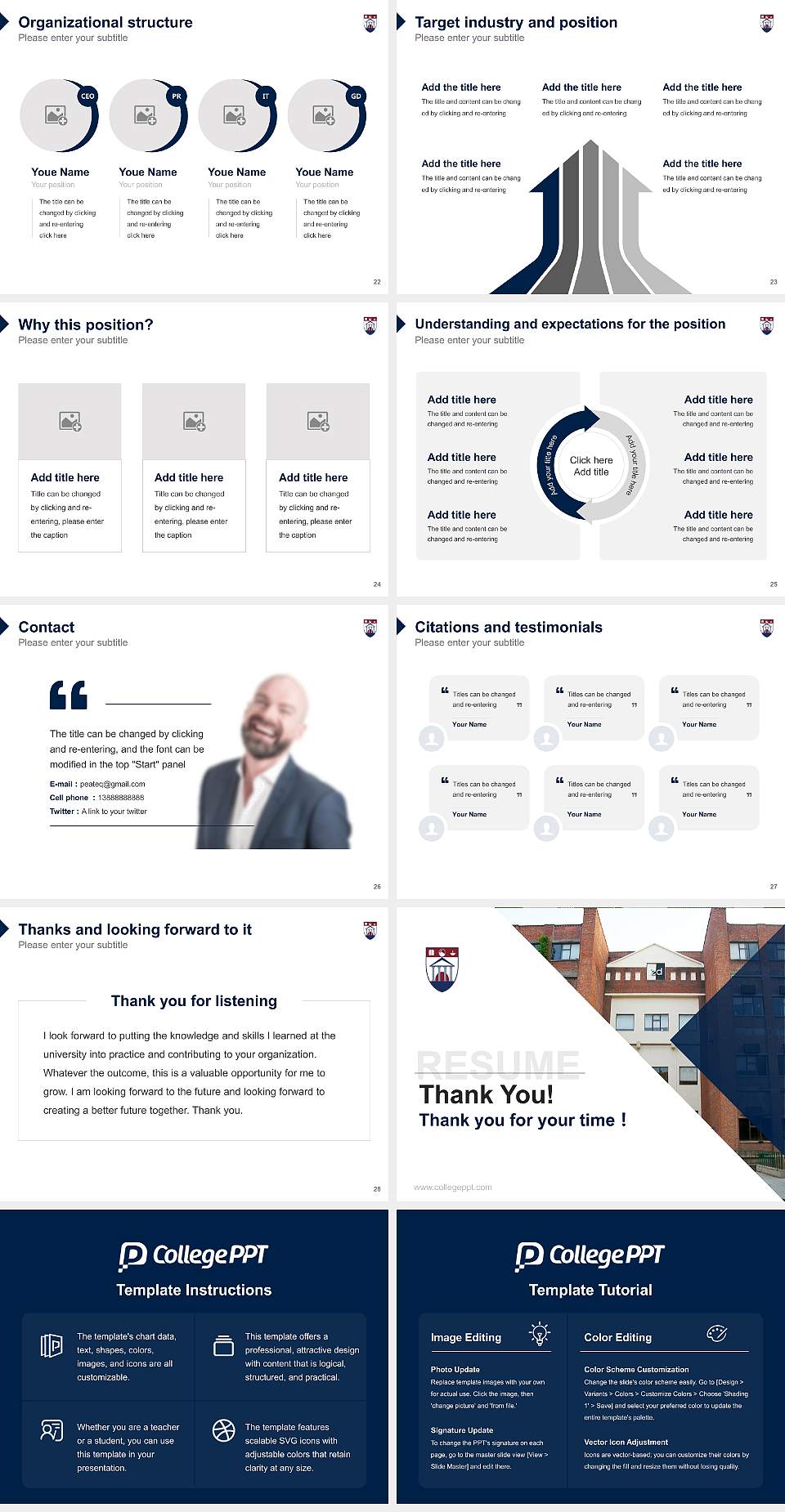 IILM University, Gurugram Resume PPT Template4:3 ratio PPT effect preview image4