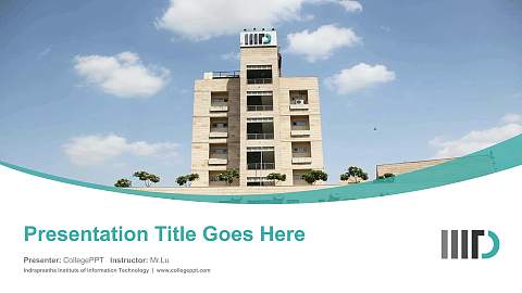 Indraprastha Institute of Information Technology Course/Courseware Creation PPT Template