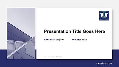 Indus International University General Purpose PPT Template