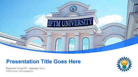 IFTM University Course/Courseware Creation PPT Template
