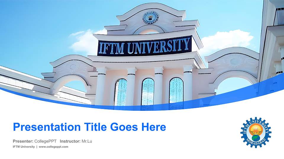 IFTM University Course/Courseware Creation PPT Template16:9 ratio PPT effect preview image