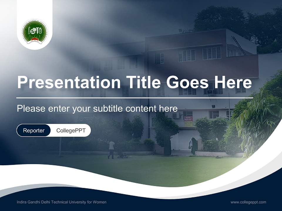 Indira Gandhi Delhi Technical University for Women Lecture Sharing and Networking Event PPT Template4:3 ratio PPT effect preview image4